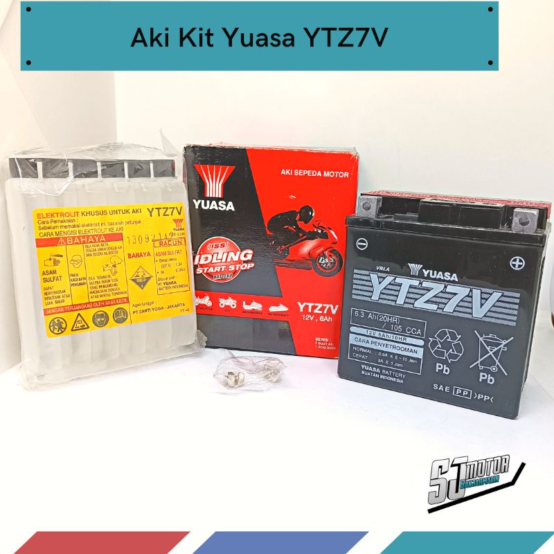 Aki Accu Yuasa YTZ7V ( Semi Kering) Nmax Old Lama (2015-2019) Aerox 155 Old (2019) Lexi