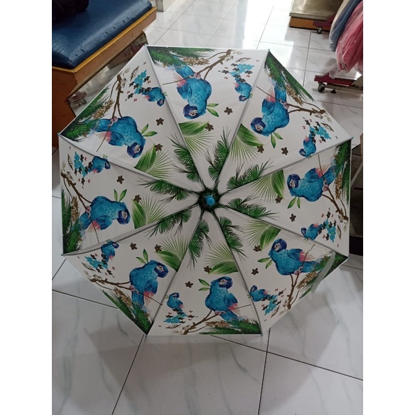 Payung Motif Buah Fruit dan Motif Burung Warna