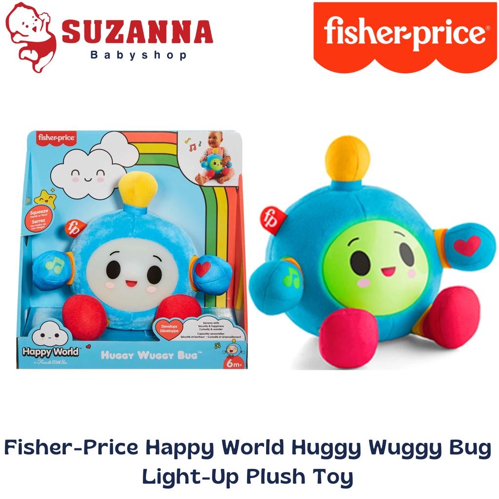 Fisher-Price Happy World Huggy Wuggy Bug Light-Up Plush Toy