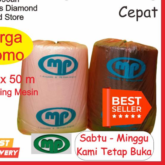 

Plastik Bubble Wrap 50 m x 60 cm Mulia Pak Orange TOMANG JAKBAR - Putih