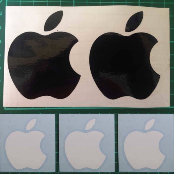 Decal Sticker Macbook Apple Macbook Stiker Logo Apple Laptop - Merah Muda Berkualitas