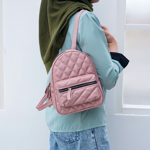 Jual Tas Ransel Mini Wanita Remaja Perempuan Sekolah Jalan Jalan Korea Kekinian Model Terbaru