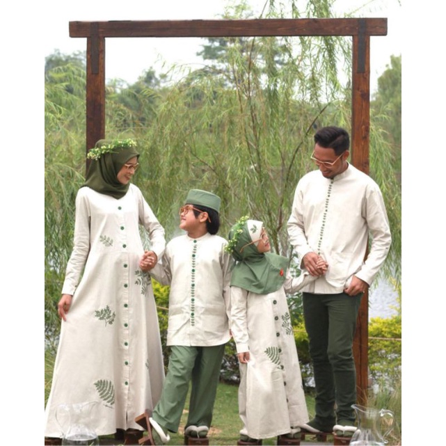 Dannis Sarimbit D'Botanical Gamis Koko Sarimbit Family