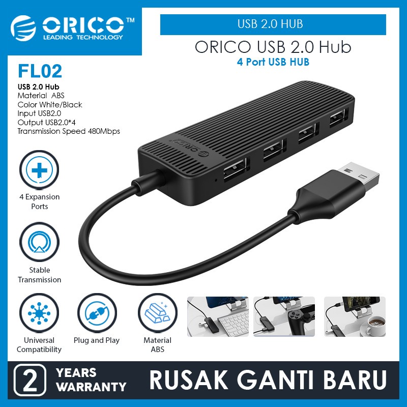 ORICO W5P-U3-100 / W5P-U2-100 / TWU3-4A / FL02 - 4 Port USB 3.0 2.0 Desktop HUB OTG