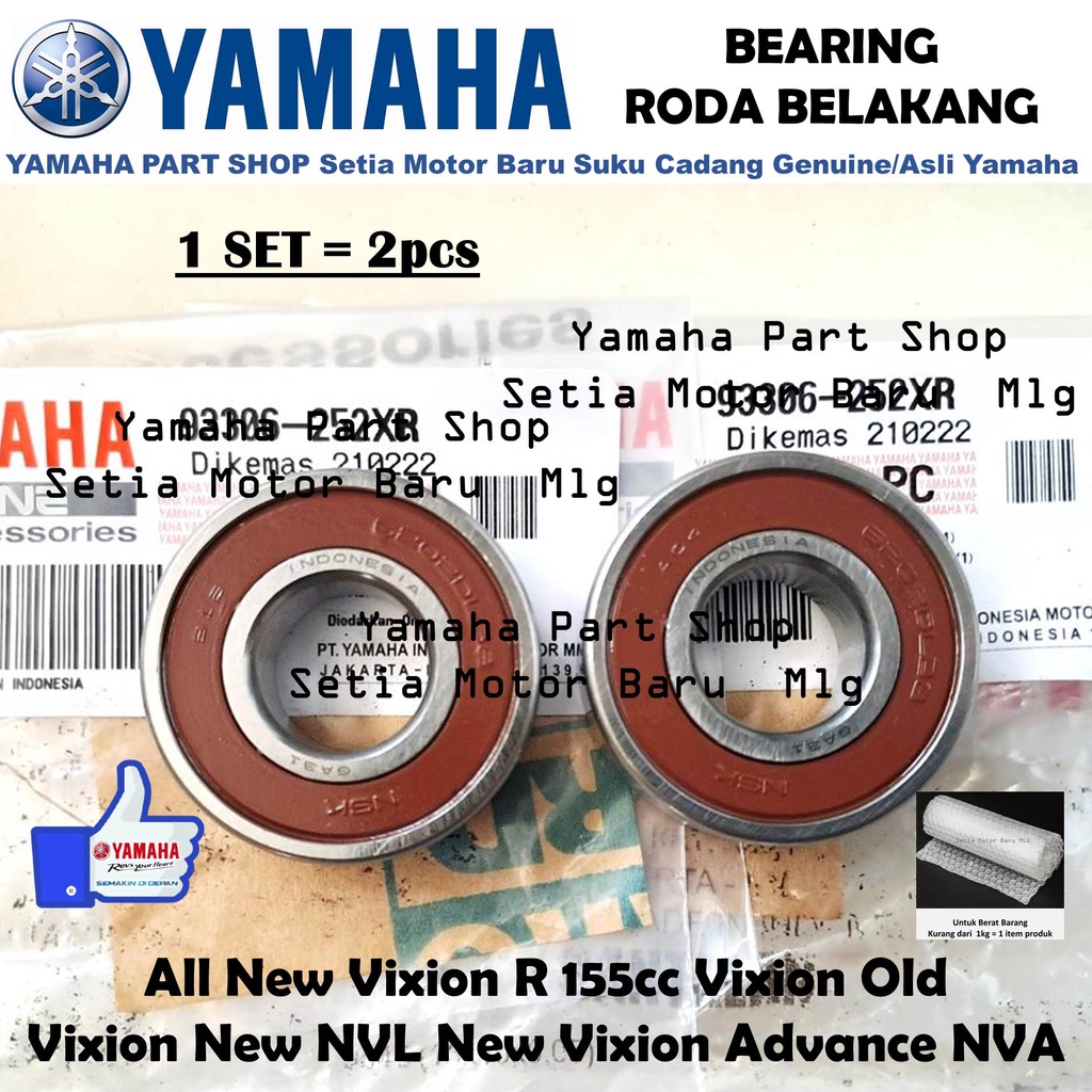 Bearing Roda Belakang Bering Laher All New Vixion Old NVL Advance NVA Asli Yamaha Setia Motor Baru