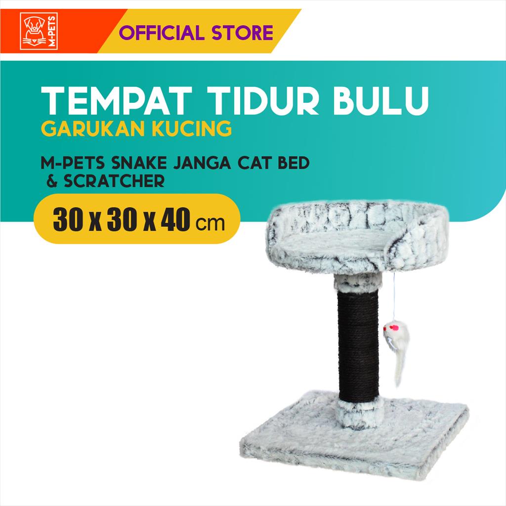 M-Pets Snake Janga Cat Bed &amp; Scratcher / Tempat Tidur Garukan Kucing