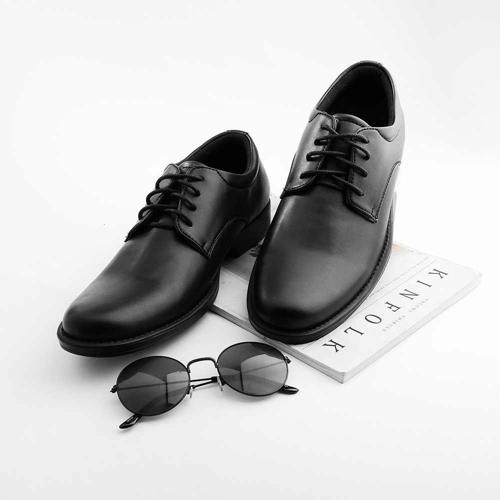 DERBY BLACK |ManNeedMe x ARF| Sepatu Pantofel Pria Derby Oxford Shoes Formal / Kantor ORIGINAL