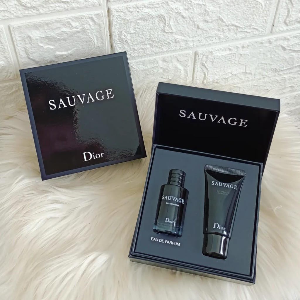 Dior Sauvage Gift Set Parfum + Shower Gel Original