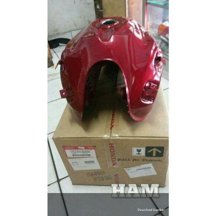 tengki tangki megapro monoshock ori hm merah