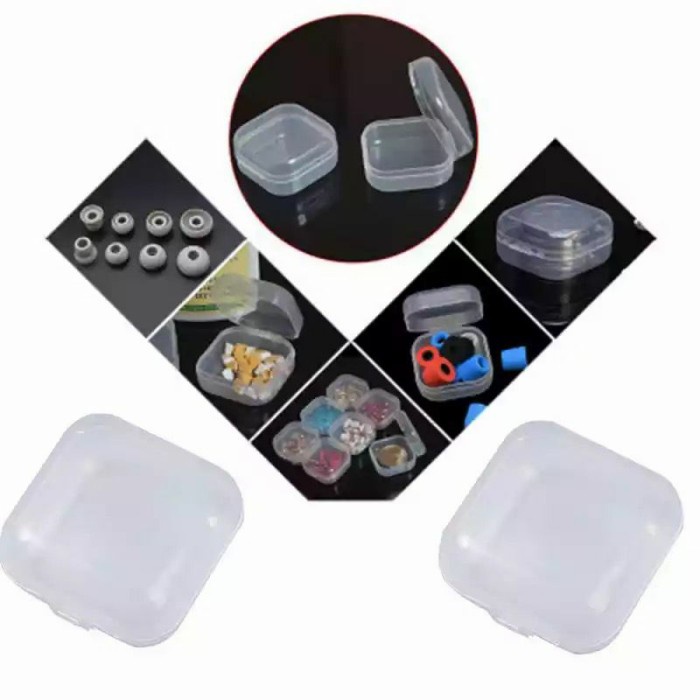 KOTAK MINI KECIL TEMPAT PERHIASAN ANTING MEMORY CARD EARPLUG KOTAK PLASTIK SERBAGUNA MINI BOX Acc Plus