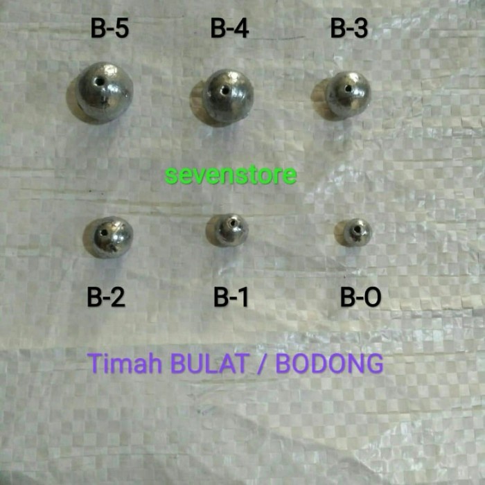 PROMO COD Timah / pemberat pancing model bulat kiloan - bulat, 1