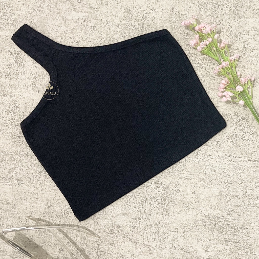 CAVALU Korean Crop Top One Shoulder Top Tank Top Tarzan Korean Tanktop 147