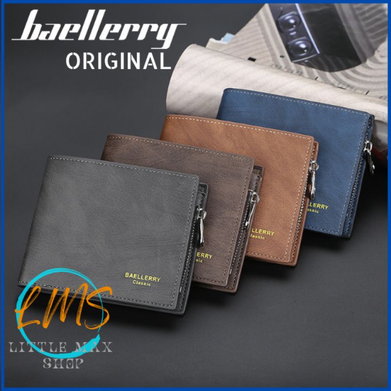 [Lms] Dompet Lipat Pria Classic Original Baellerry D-9168