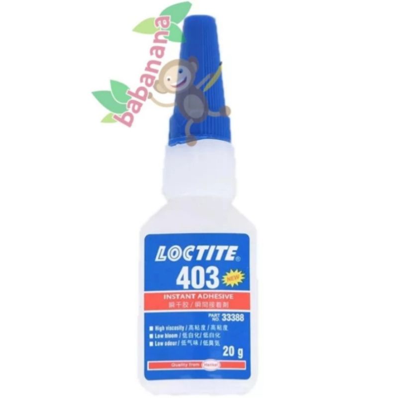 Loctite 403 lem 20gr besi plastik super kuat adhesive serbaguna glue