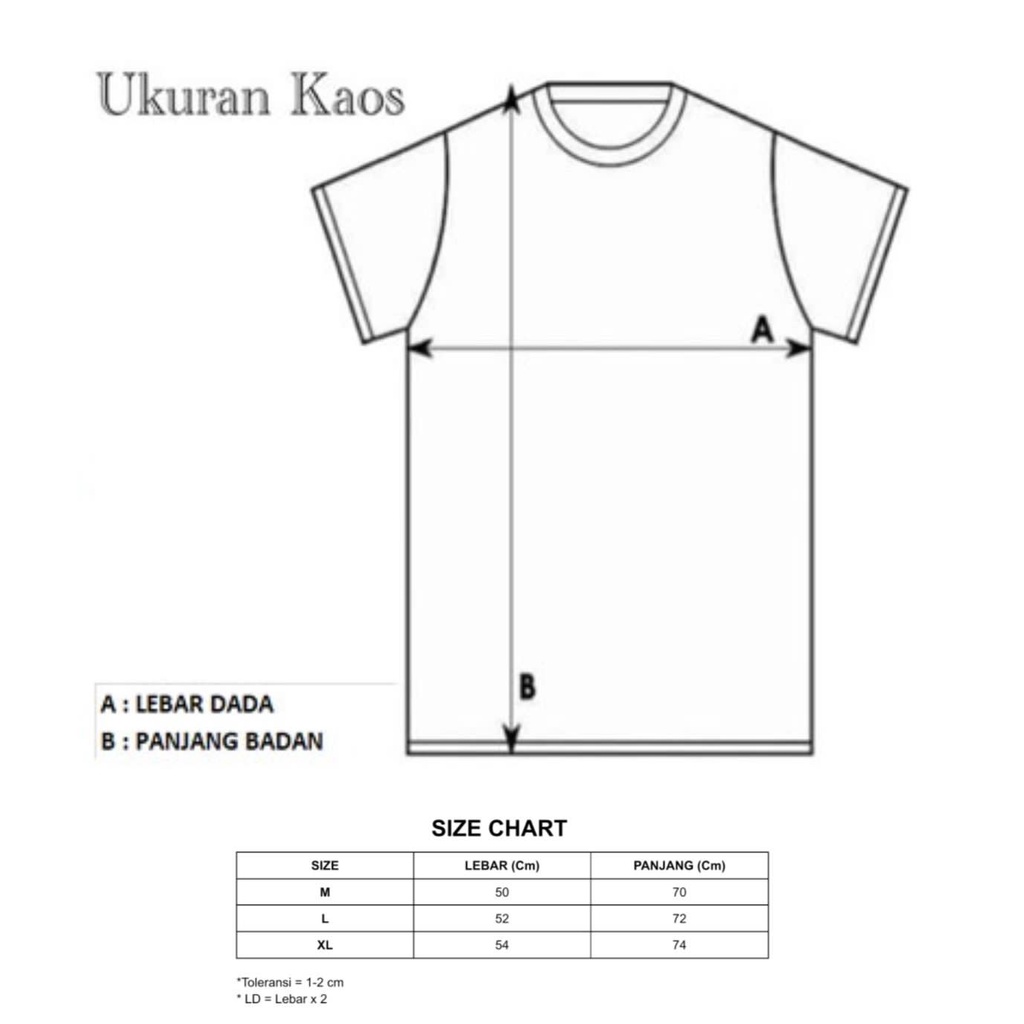 Kaos polos seragam Navy Blue cotton combed 30s lengan pendek