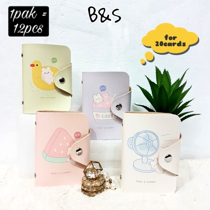 

Tempat kartu card holder bag fashion bear and summer satuan OLS76