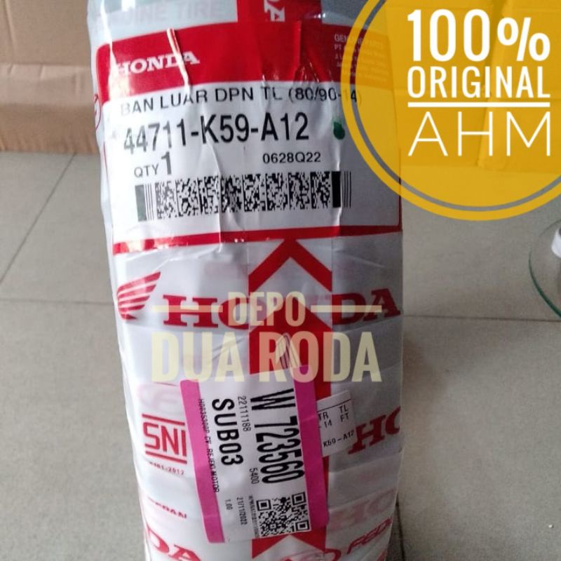 BAN TUBLES DEPAN VARIO 125 - 150 (ORIGINAL AHM) // 44711-K59-A12