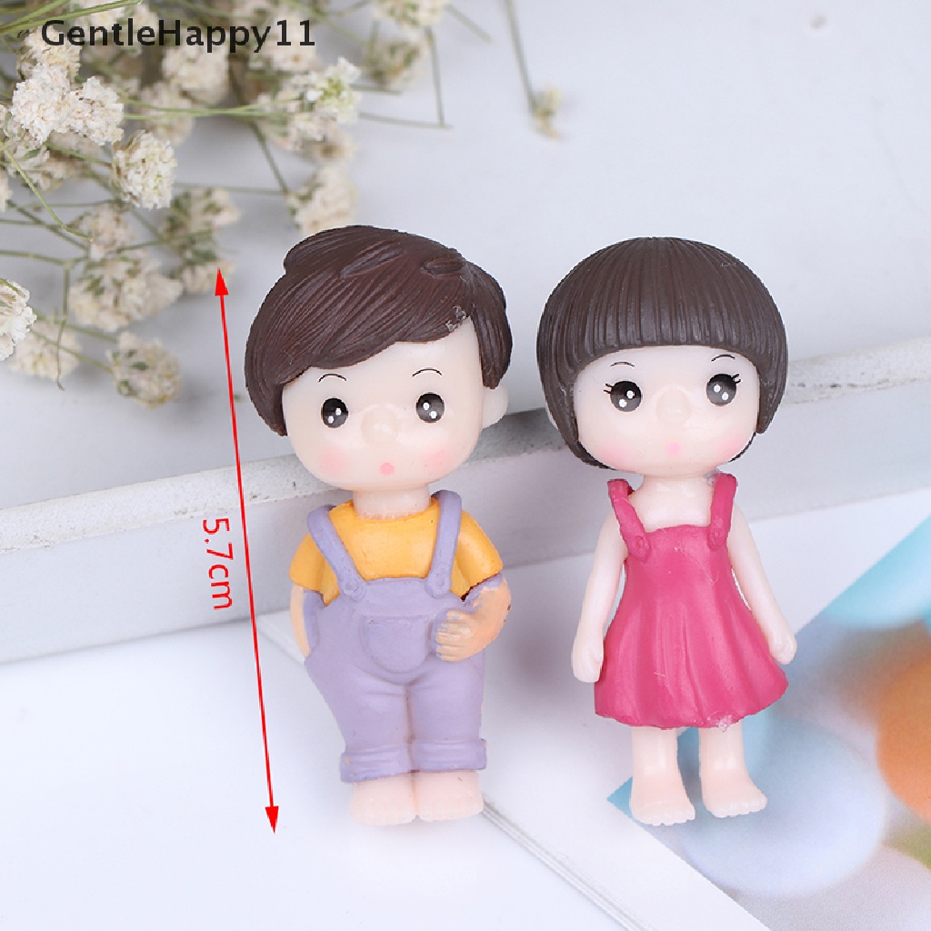 Gentlehappy 2Pcs Min Miniatur Dekorasi Rumah Ornamen Patung Rumah Boneka s Dekorasi id