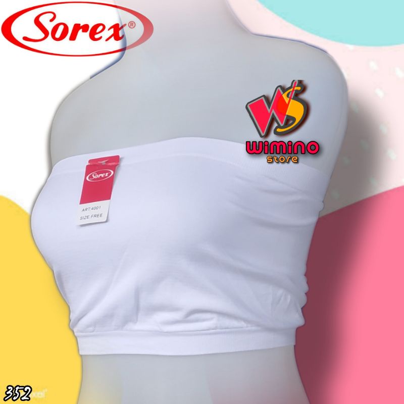 K352 - KEMBEN CROPTOP ATASAN WANITA SOREX TANPA TALI FREE SIZE MULTI COLOR