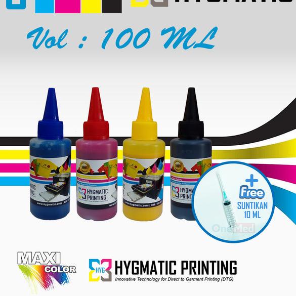 Tinta DTG / DTG Ink - HYGMATIC MAXICOLOR - CYMK - 100 ML