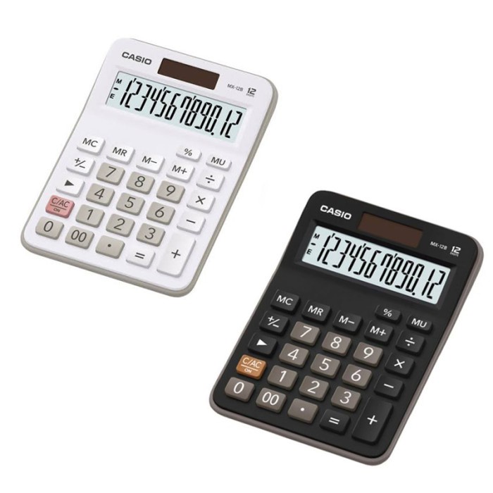 

.........] Casio Calculator Kalkulator MX-12B Black & White 12 Digit Berkualitas