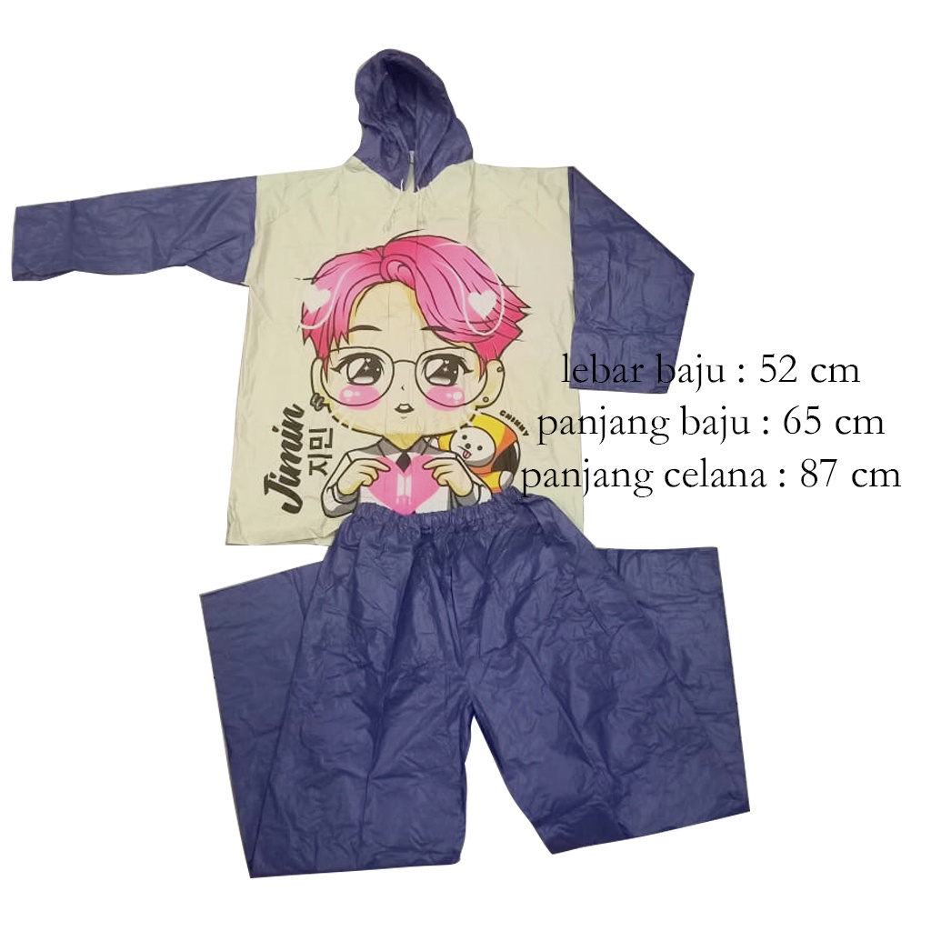 FELWINSHOP Jas Hujan Remaja BTS Raincoat Remaja