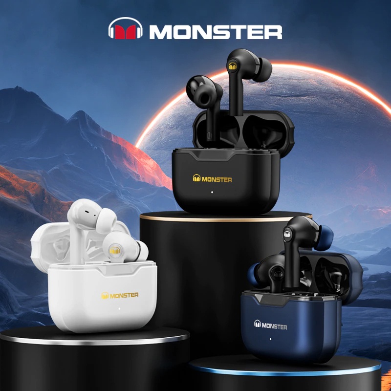 Monster XKT02 Wireless Bluetooth Earphone Headset Mini Earbuds TWS