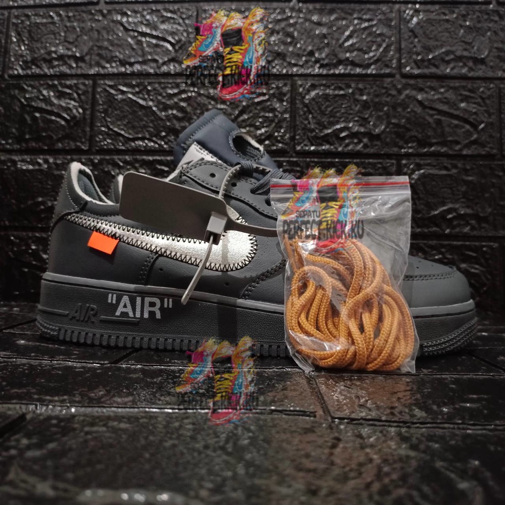 Sepatu Air Force 1 Low Off-White Grey PREMIUM ORIGINAL