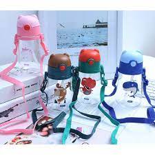 Lock n lock tempat bottle botol air minum viral gemoy spray tritan transparan bening anak bpa free t