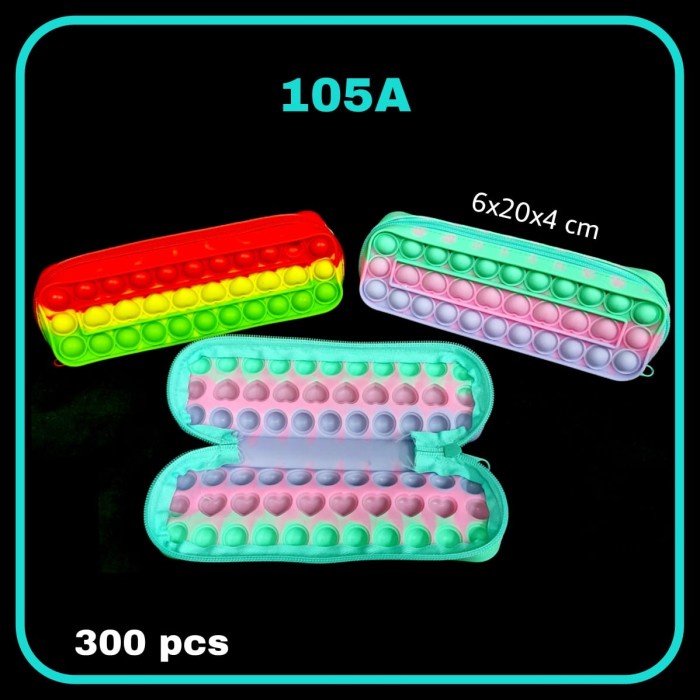 

Pencil case pop it warna satuan OLS76