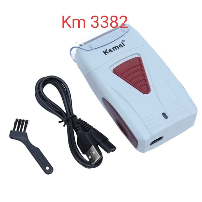 COD Alat Cukur Rambut Jenggot Kumis Shaver Electric Kemei KM-3382 Cukuran KM 3382