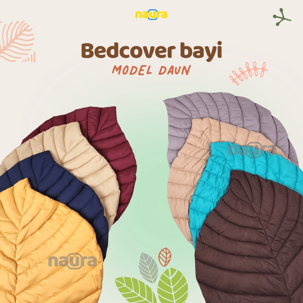 Bedcover Bayi Model daun / Bed cover bayi unik