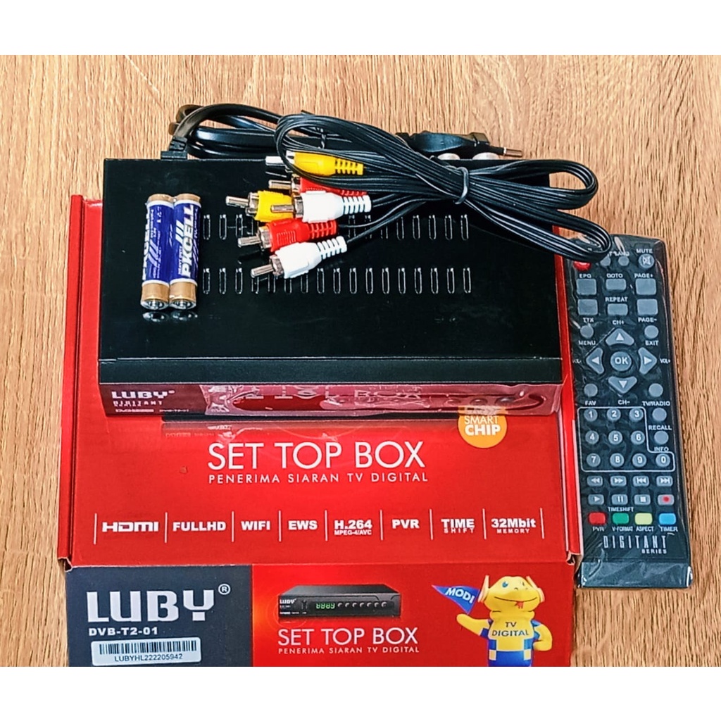 Jual SET TOP BOX TV DIGITAL LUBY DVBT201 FULL HD EWS SNI Shopee