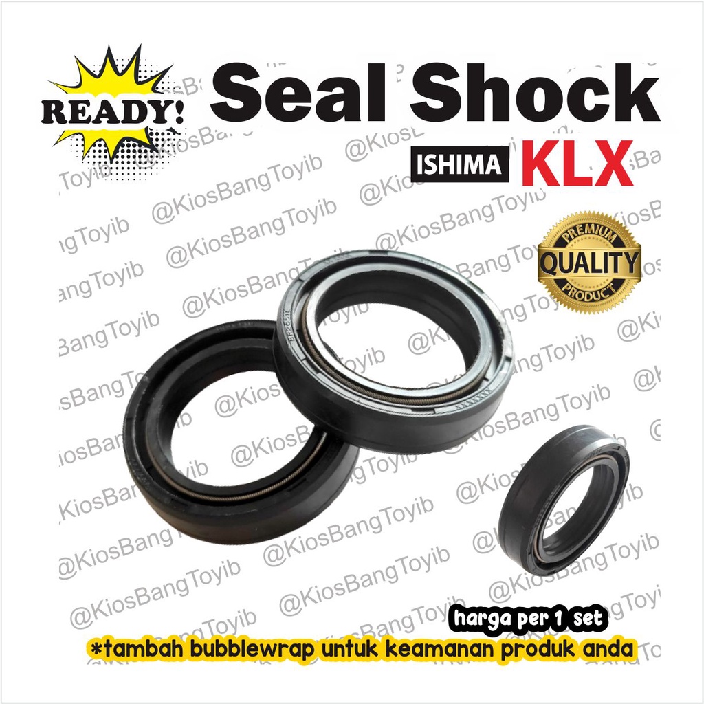 (2pc) Seal Sil Shock Skok Depan Set KLX 150 Ninja R RR 33x46x11 (ISH)