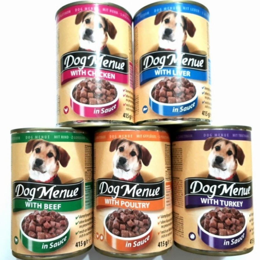 Dog Menue Kaleng Makanan Anjing Wet Food Chunky 415gr