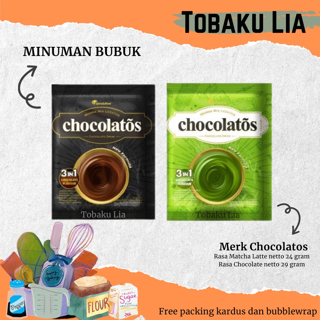 

CHOCOLATOS DRINK MINUMAN SACHET COKLAT MATCHA GREENTEA