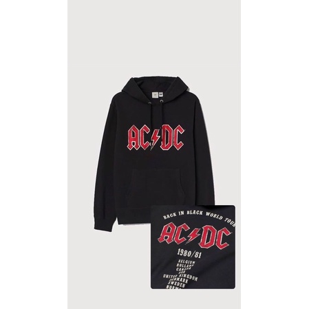 Hoodie H&M Ac/Dc Black