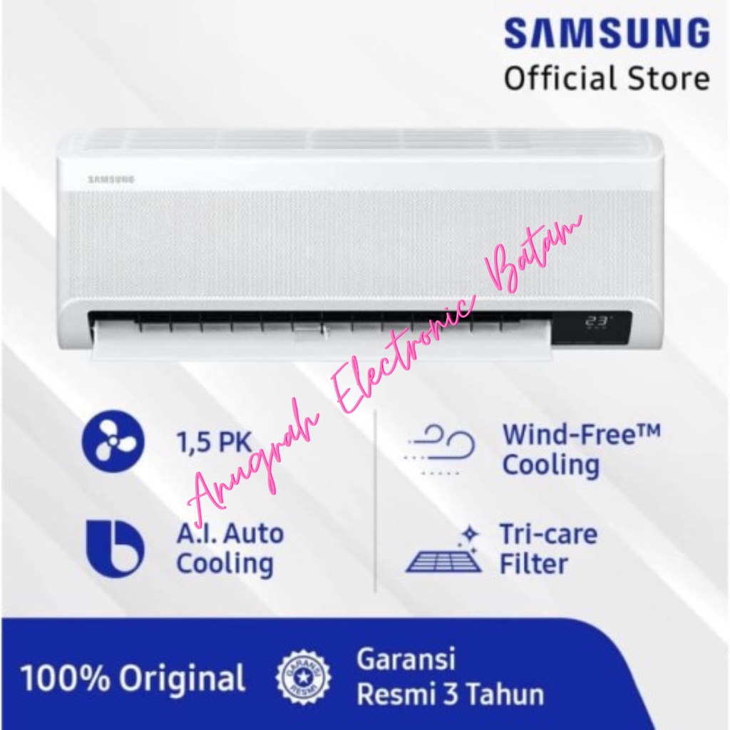 Samsung AC Wind-Free Technology 1.5 PK - AR13TYEAEWKNSE BATAM