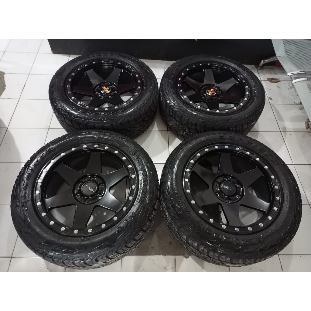 VELG MOBIL SECOND HANBAI HSR RING 20 LEBAR 9 PCD 6X139,7 + BAN ACC OMIKRON A/T 285 50 R20