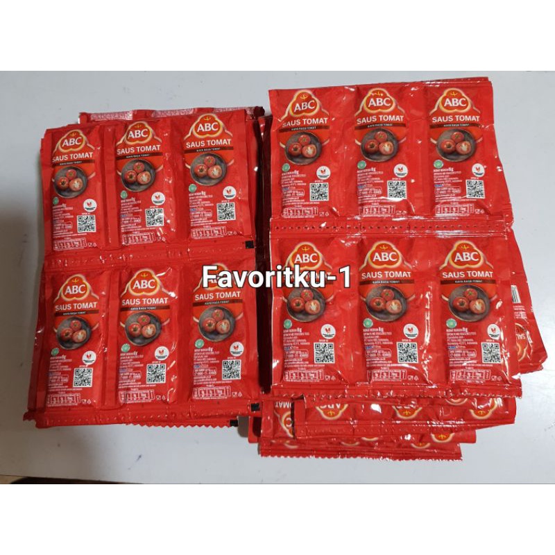 Saos Tomat ABC Sachet 8 gr.1 Renteng Isi 42 Sachet