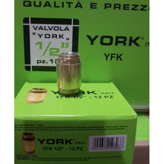 Tusen Klep York YFK 1/2" Full Kuningan (Spare Part Pompa Air)