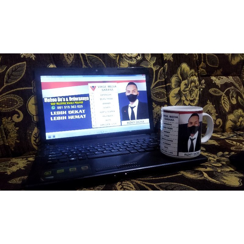 MuG Custom  bebas kasih foto dan Tulisan