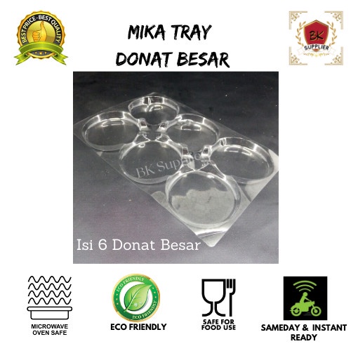 Mika Tray Donat Besar dan Kecil / Alas Donat /Tempat Alas Donat (1pcs)