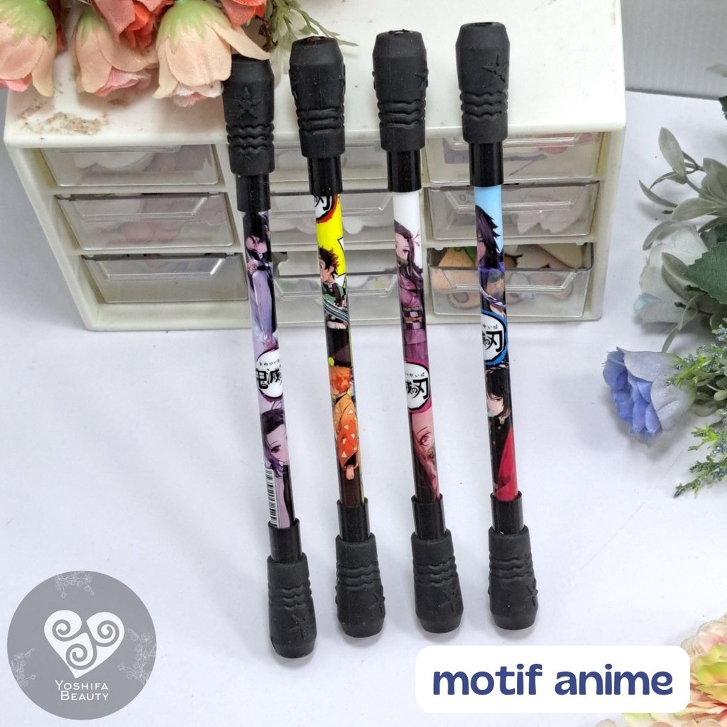 1 Pcs Spinning Pen Pena Pulpen Putar Main Anak Balance | Pen Oily Pen Fingers Flexible | Spinning Pen Balance