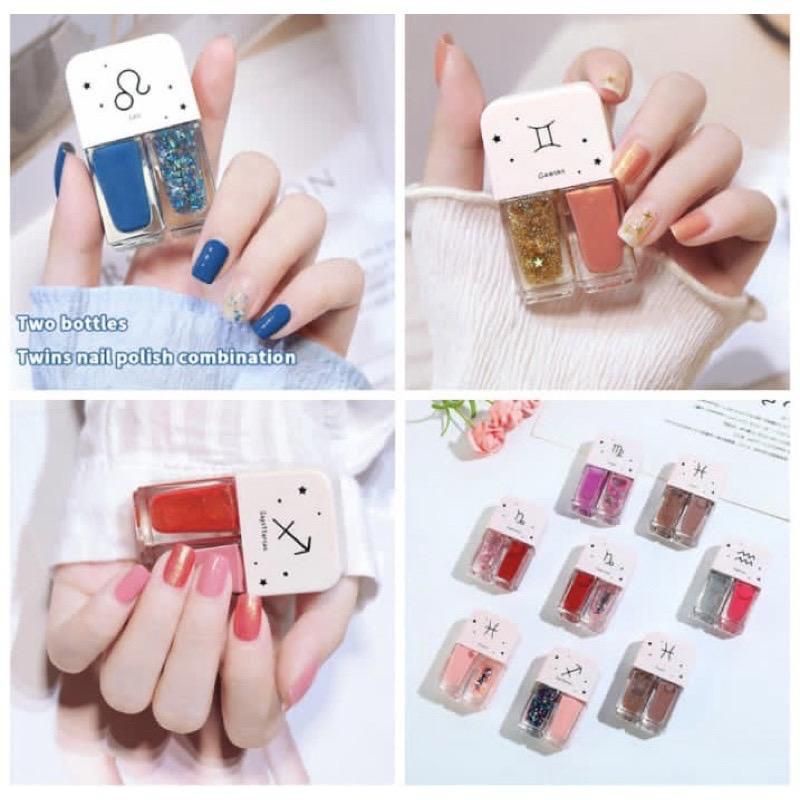 MJ88 KUTEK 2IN1 AISXCOCO / KUTEK KOREA CAT KUKU GEL NAIL POLISH 2IN1 SUPER MURAH