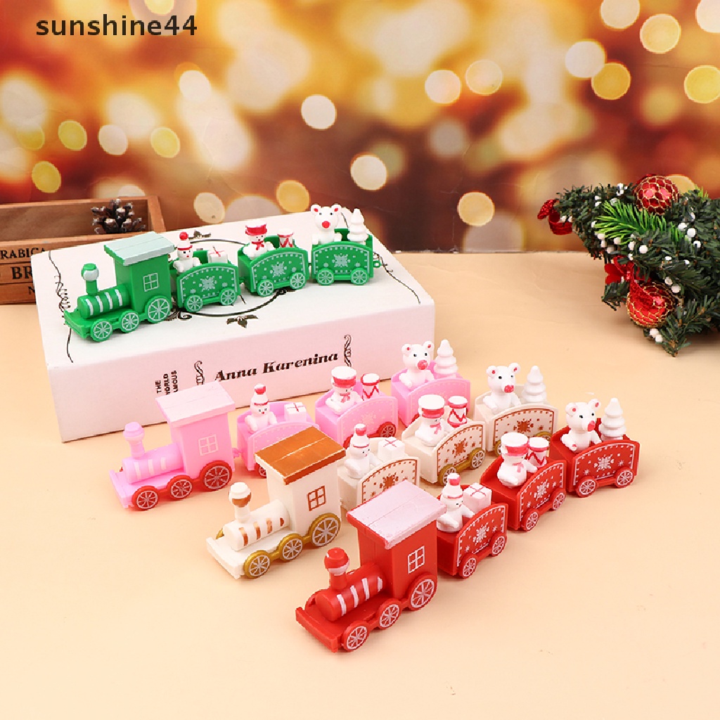 Sunshine Ornamen Kereta Santa Claus Untuk Dekorasi Natal