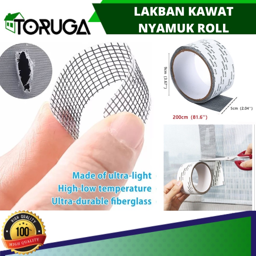 lakban kawat nyamuk roll repair isolasi tambalan penutup lubang kawat