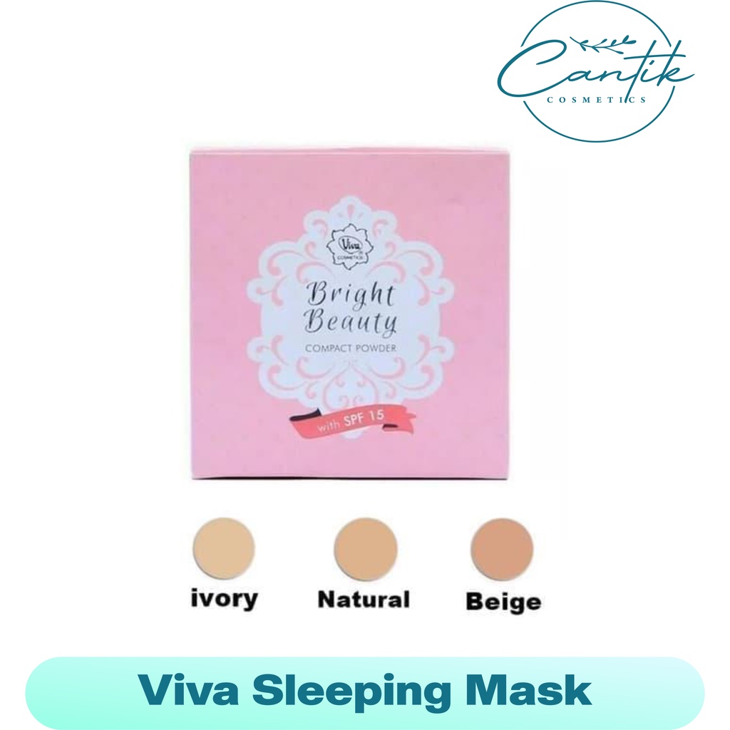 Viva Bright Beauty Compact Powder SPF15 | bedak padat viva (GROSIR)