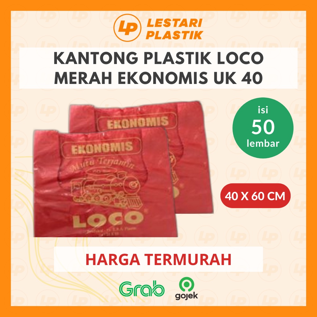 [TERMURAH] Kantong Plastik Loco Ekonomis Loco (Uk. 40) / Kantong Kresek / Plastik Kresek / Kresek Te
