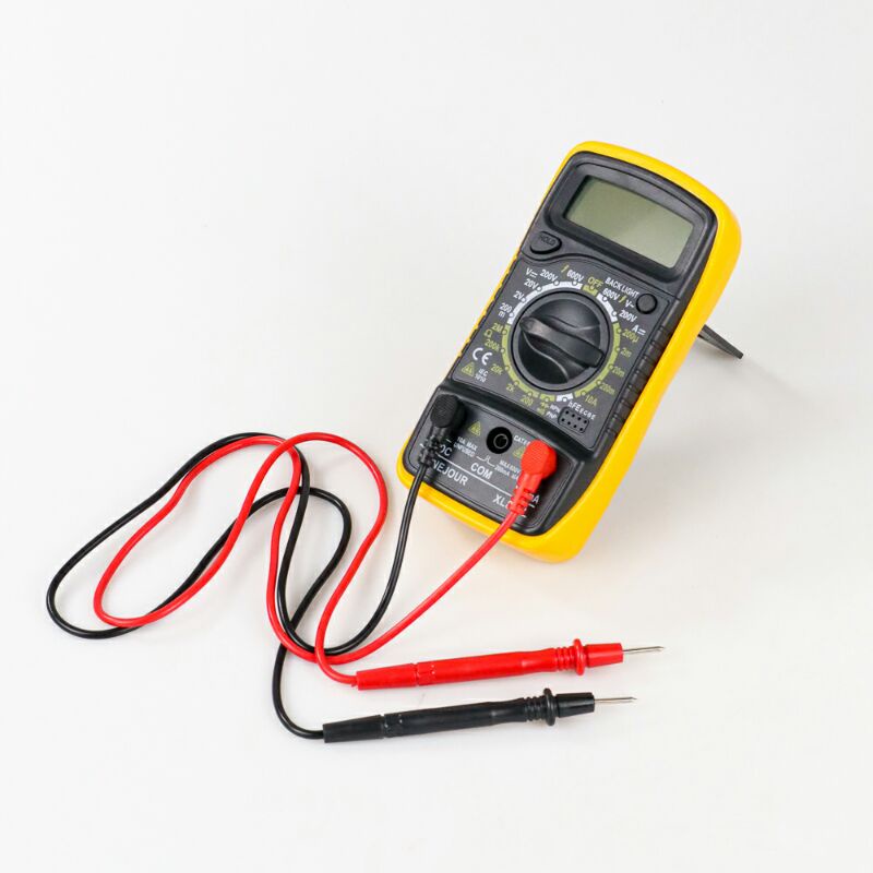 Mini Digital Multimeter AC/DC Voltage Tester xl830l Black